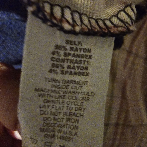 Vanilla Sugar Front Tie Patriotic Top Size Medium 4th of July Top - Picture 5 of 6